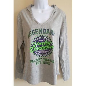 Harley-Davidson hooded Falcon Fury top